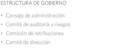 Estructura de gobierno MRG