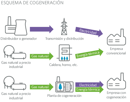 Esquema cogeneracion MRG